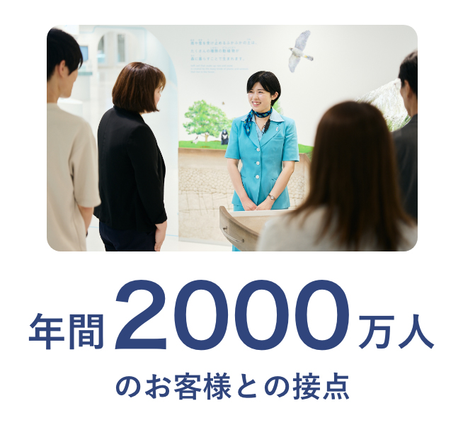 年間2000万人のお客様との接点
